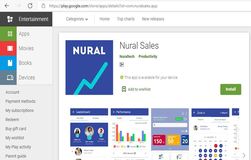 Nural Sales screenshot 1