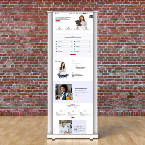 Finance Company Website screenshot 1