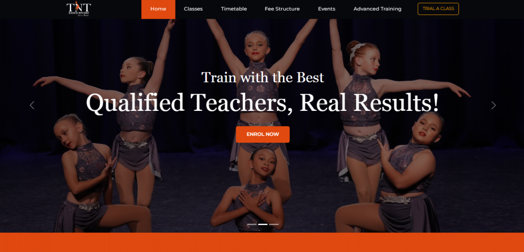 TNT Dance Studio Australia | Logo Redesign | Website Redesign & Development screenshot 5