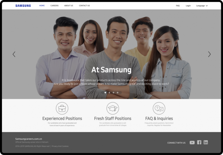 Samsung Careers screenshot 1