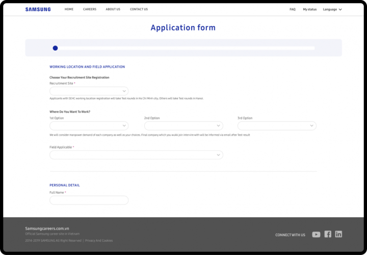 Samsung Careers screenshot 2