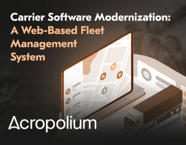 Web-Based Fleet Management Software Modernization screenshot 1