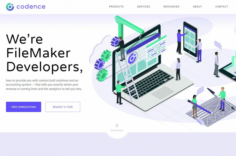 Custom Website for B2B Tech Consulting Firm screenshot 1