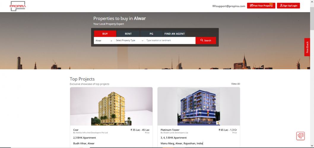 Real Estate Web Portal like Magicbricks screenshot 1