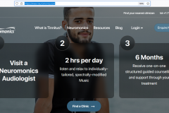 Web Development for Tinnitus Treatment Company