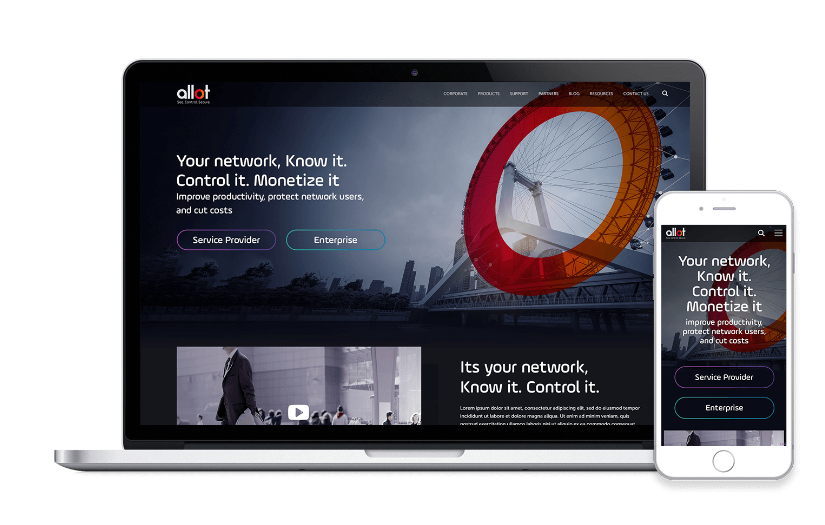 ALLOT Responsive Website screenshot 3