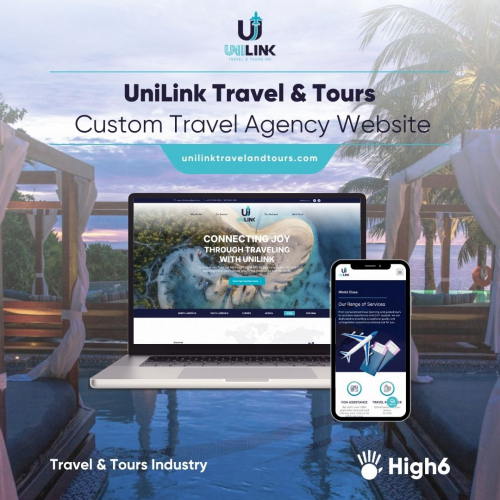 UniLink – Travel Agency Website screenshot 1