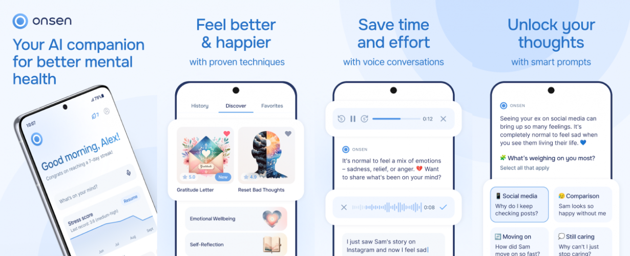 Onsen – AI for Mental Health screenshot 1