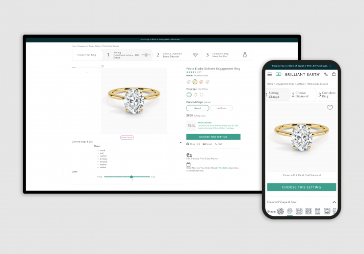Brilliant Earth Professional Store Setup screenshot 2