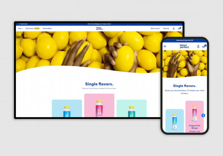 Custom Designed & Developed Store for Lemon Perfect screenshot 3