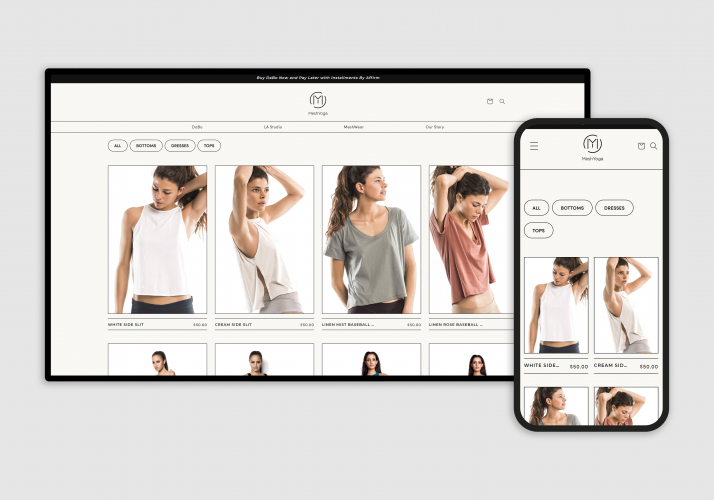 Mesh Yoga New Branding + Website design screenshot 1