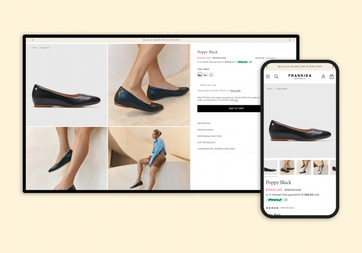 Frankie4 USA's migration from Magento to Shopify screenshot 2