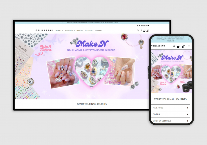 ZILLABEAU's Website design & development screenshot 1