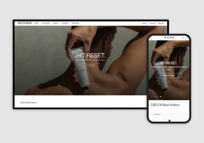 Customized eCommerce Design focus on brand's store screenshot 1