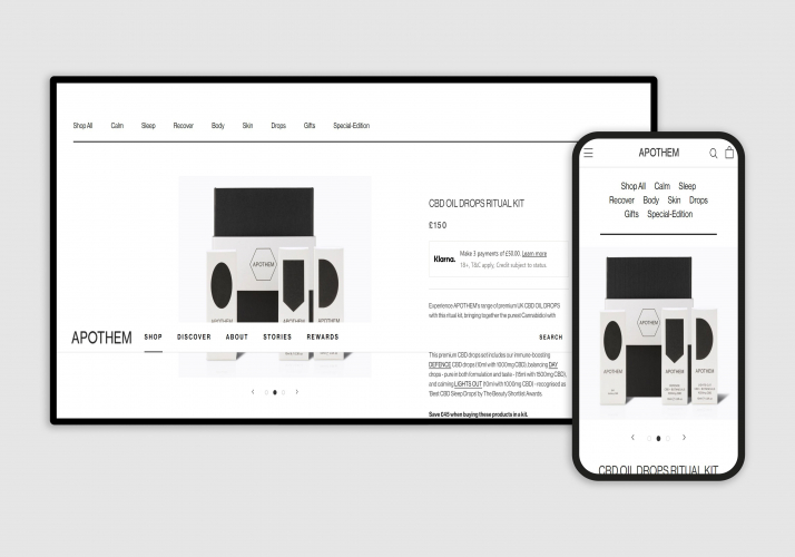Customized eCommerce Design focus on brand's store screenshot 2
