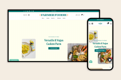 Farmer Foodie store's custom design and development