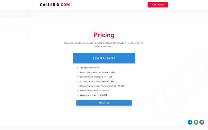 CALL2BID.COM screenshot 2