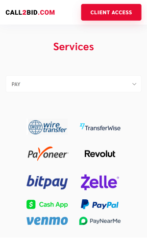 CALL2BID.COM screenshot 3