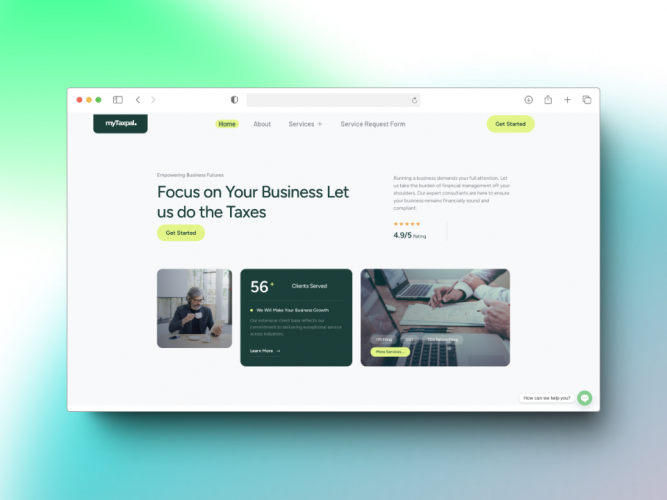 Modern Web Design and Development for a New Age Finance & Accounting Firm screenshot 1