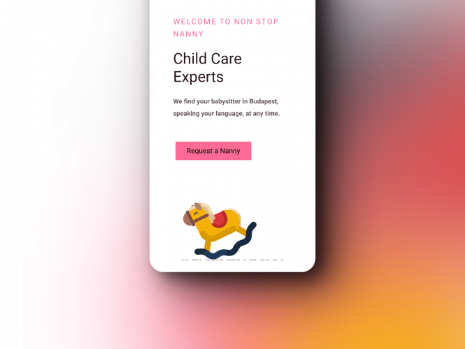 Nonstop Nanny Babysitter Booking Website screenshot 1