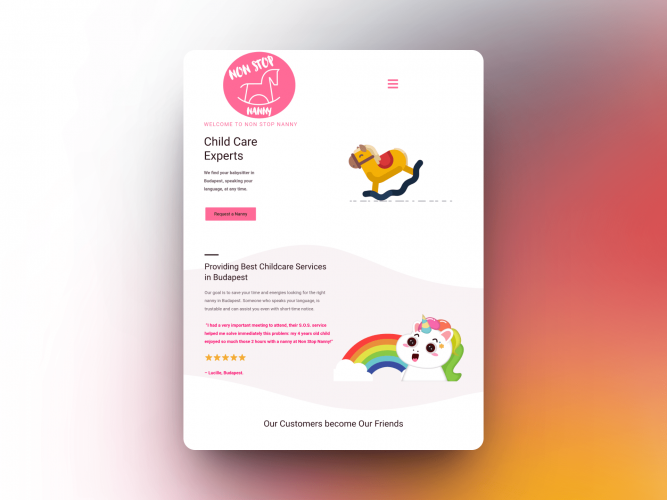 Nonstop Nanny Babysitter Booking Website screenshot 3