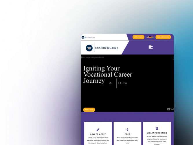 Website Development for a Vocational Institute screenshot 1