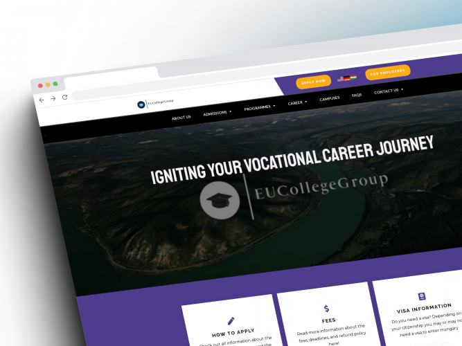 Website Development for a Vocational Institute screenshot 2