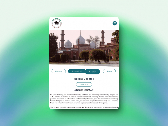 Web Design & Development for SSMAF screenshot 3