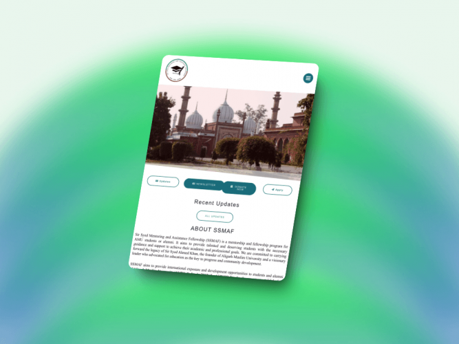 Web Design & Development for SSMAF screenshot 2