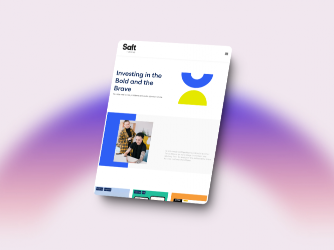 Web Design for a Venture Capital Firm  based in the UAE screenshot 2