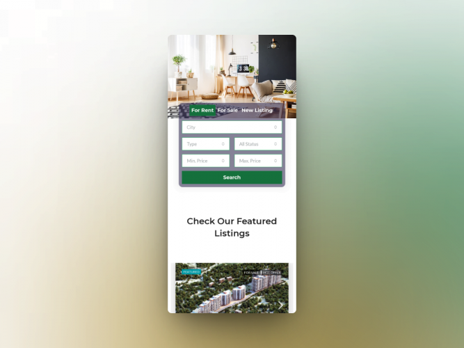 Infinity Housing Real Estate Listing Website screenshot 2