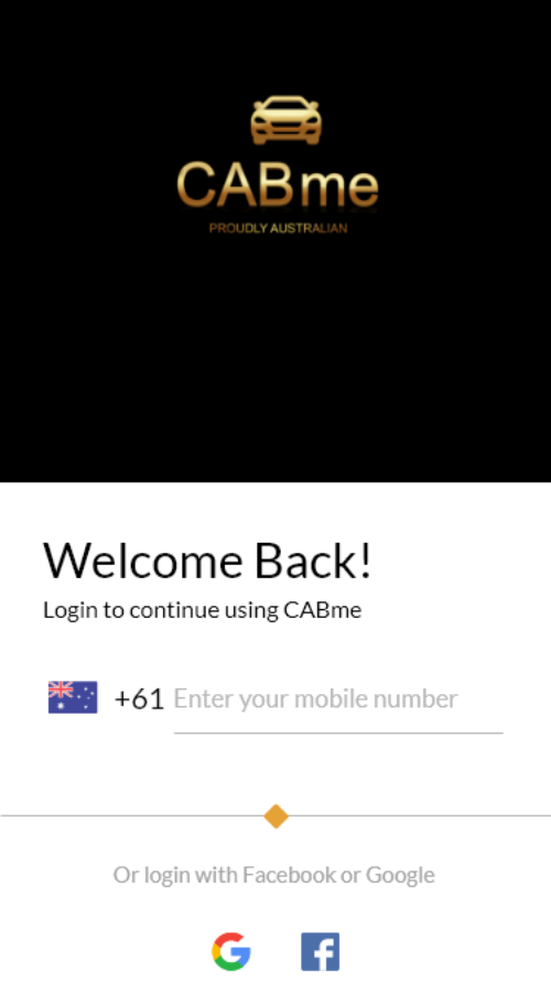 CABme - Web App and Mobile App (IOS & Android) Development screenshot 1
