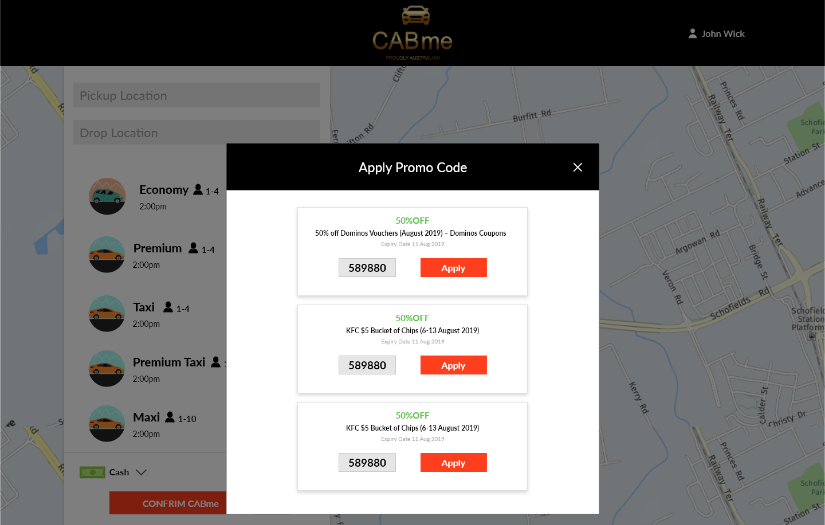 CABme - Web App and Mobile App (IOS & Android) Development screenshot 13