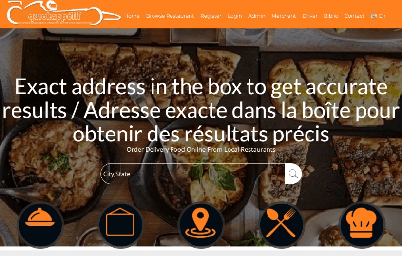 QuickAppetit - Website Maintenance Project screenshot 2