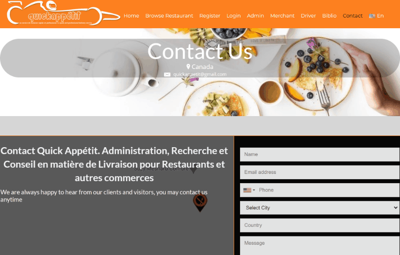 QuickAppetit - Website Maintenance Project screenshot 5