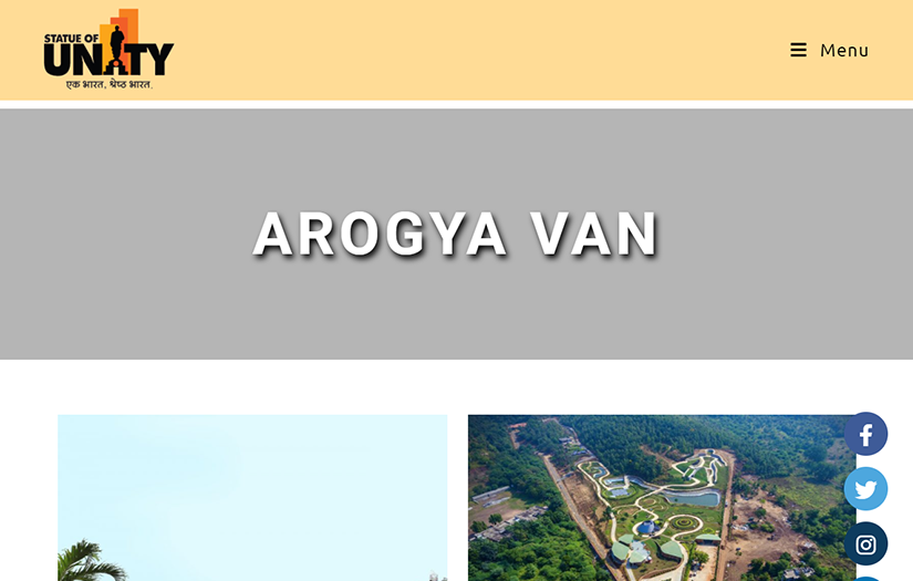 Statue of Unity - Website Development & Maintenance screenshot 4