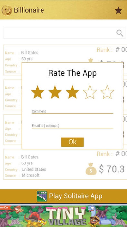 Billionaire - Android & IOS App Development screenshot 4