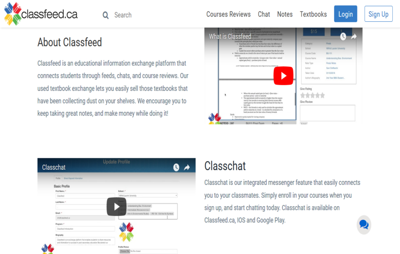 Classfeed - Website Design & Development screenshot 3