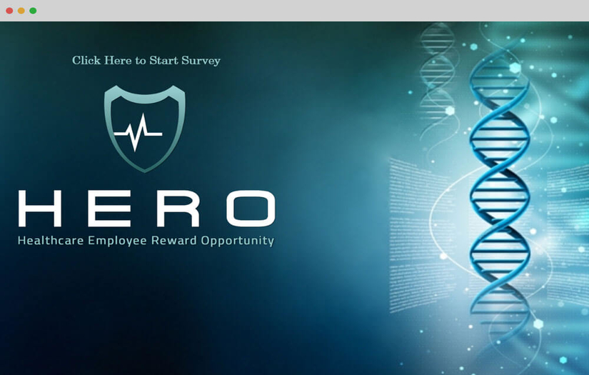 HERO (Special Care Unit Survey) - Website Design & Development screenshot 1