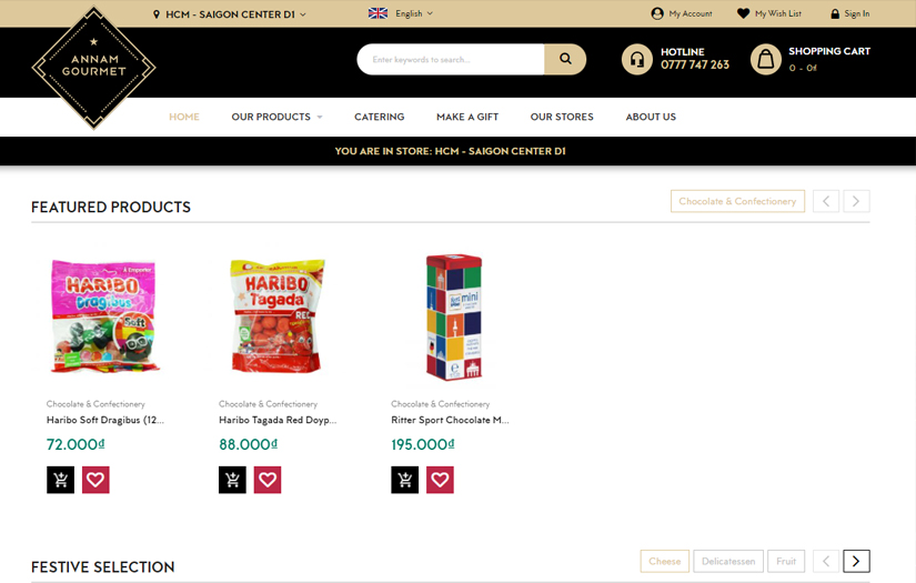 Annam Gourmet Market - A professional grocery retailer chain with Magento 2 screenshot 1