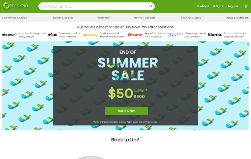 The Laybyland’s sustainable ecommerce system by Marketplacer screenshot 2