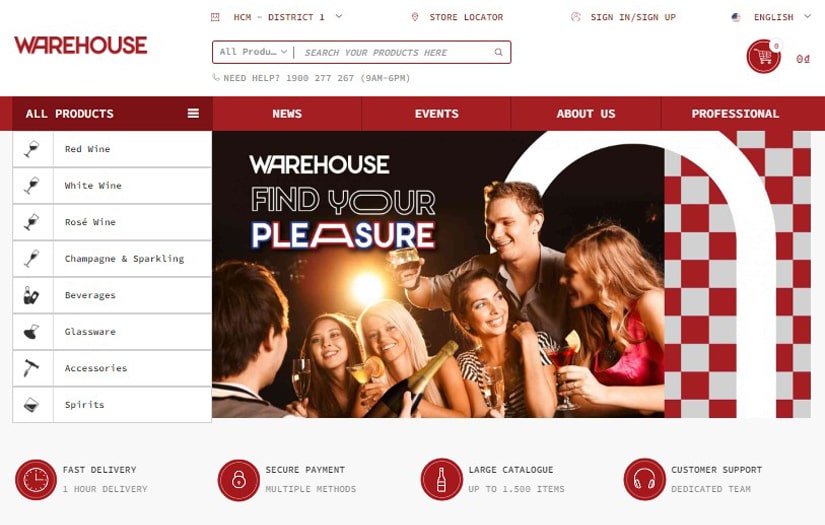 The Warehouse - The very first online retail project with An Nam Group screenshot 1