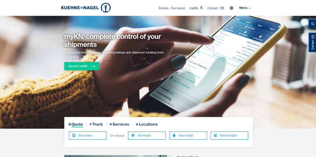 Developing successful application solutions for Kuehne+Nagel screenshot 1