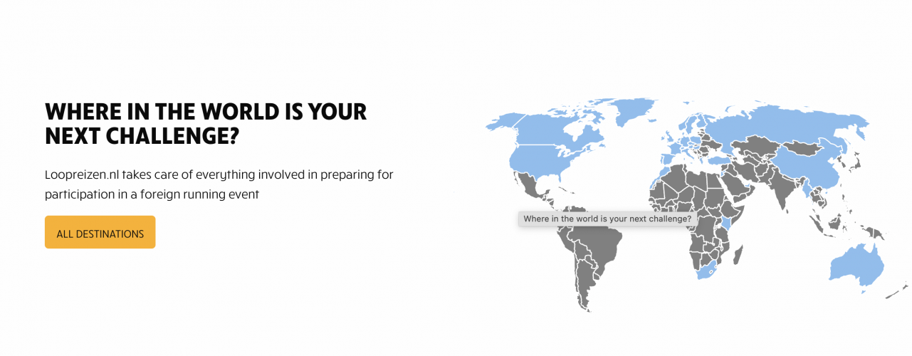 Loopreizen.nl: Your global marathon travel buddy screenshot 1