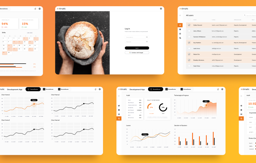 Rotimatic - Web app UI/UX IoT SaaS screenshot 1