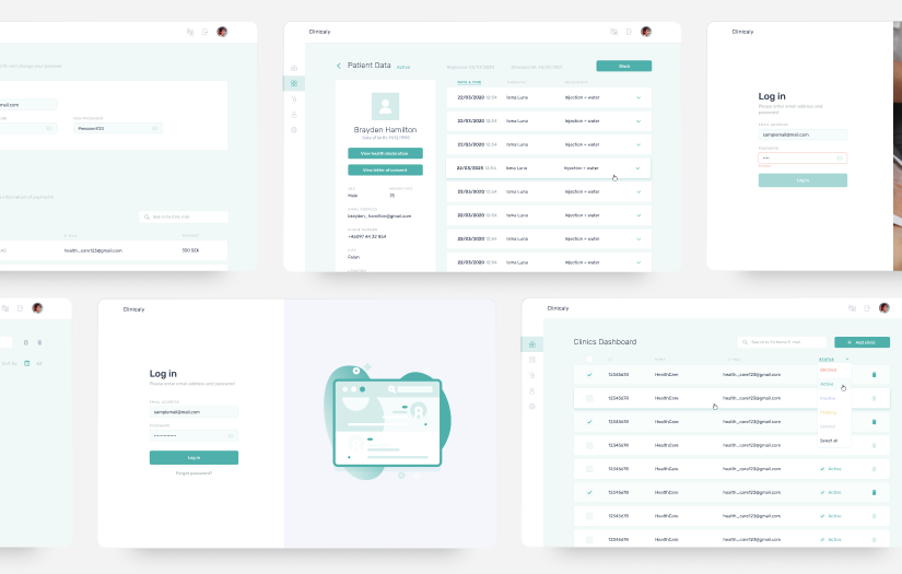 Clinicaly - Web app UI/UX Healthcare SaaS screenshot 2
