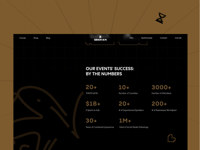 Geek EX — Brand Identity and Website Design screenshot 2