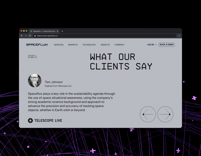 Spaceflux — Website and UI/UX for AI Space Network screenshot 3