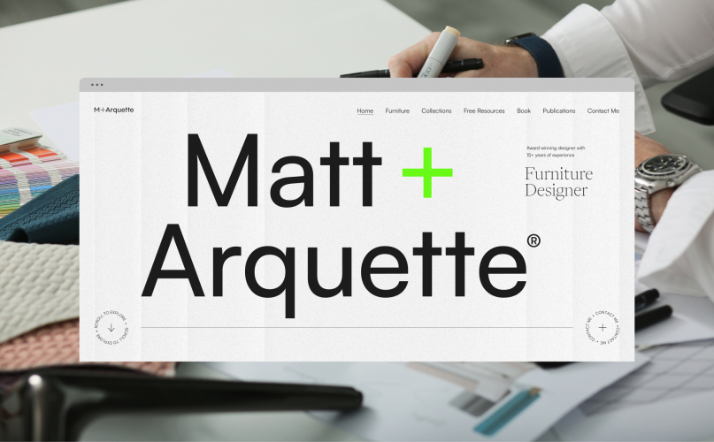 M+Arquette — Website Design for Furniture Creator screenshot 5