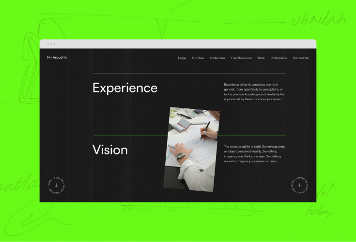 M+Arquette — Website Design for Furniture Creator screenshot 3